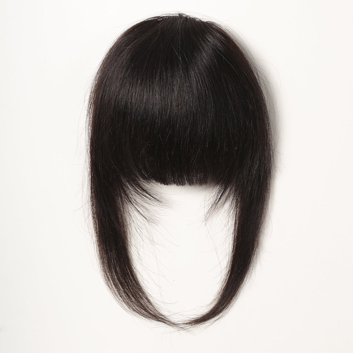 Frange à Clip Cheveux Naturels - Noir