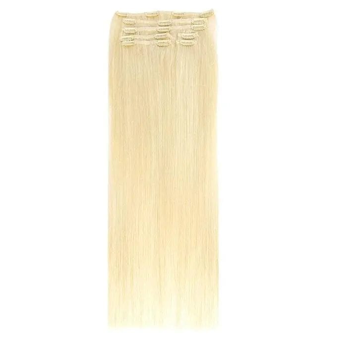 Extension Cheveux à clip 100G Blond Clair