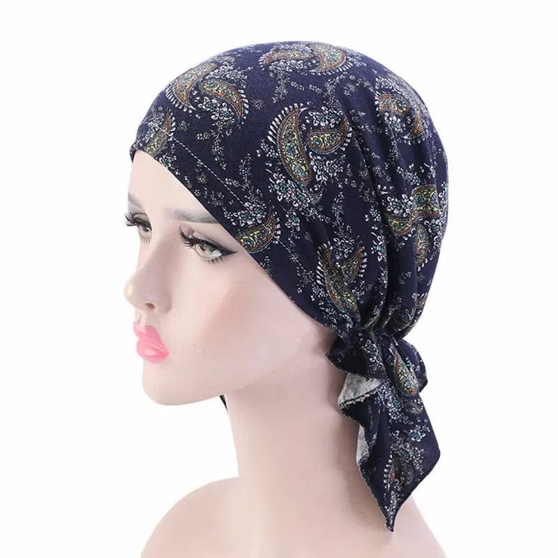 Foulard Turban Bleu