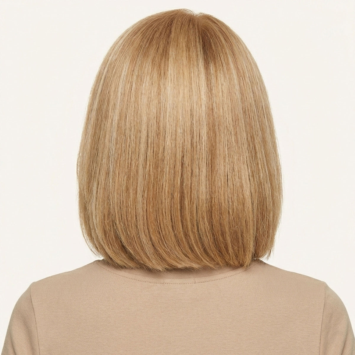 Perruque Naturelle Blonde Carré Mi-long - Tiphaine - dos
