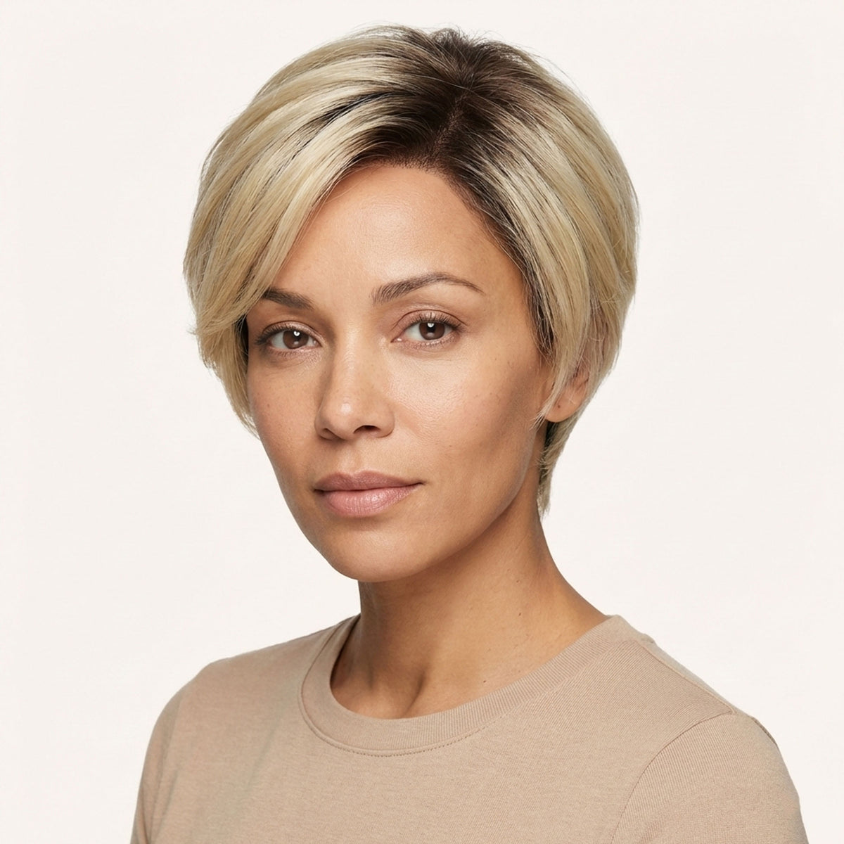 Perruque Naturelle Blonde Courte - Sandrine