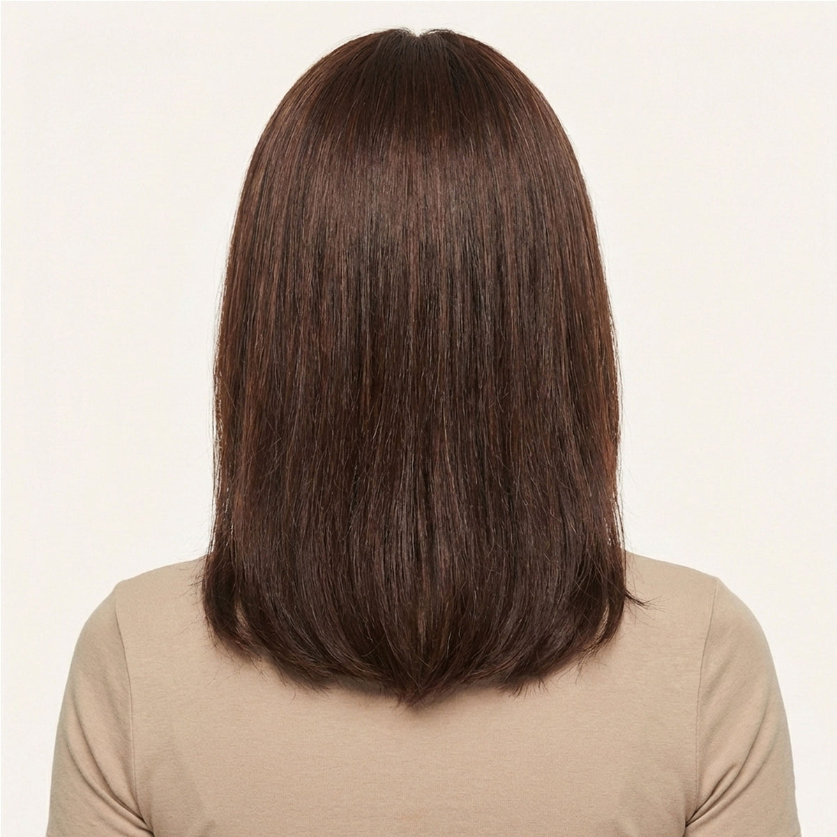 Perruque Naturelle Coupe Mi-Longue - Thalia - dos