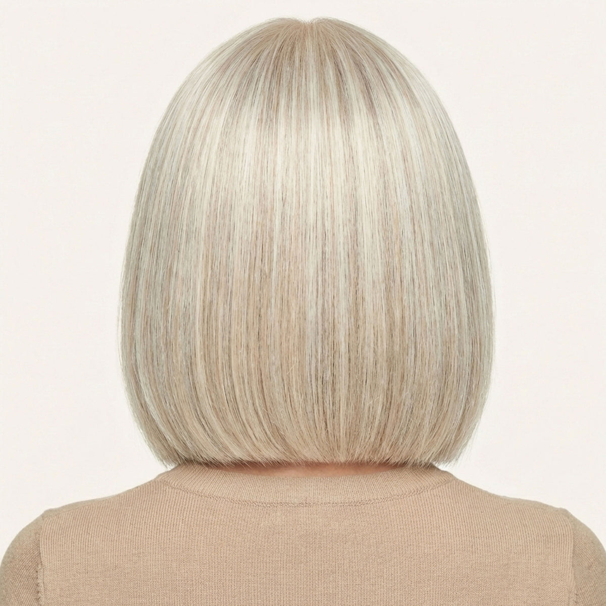 Perruque Synthétique Blonde Carré Court - Alice - dos