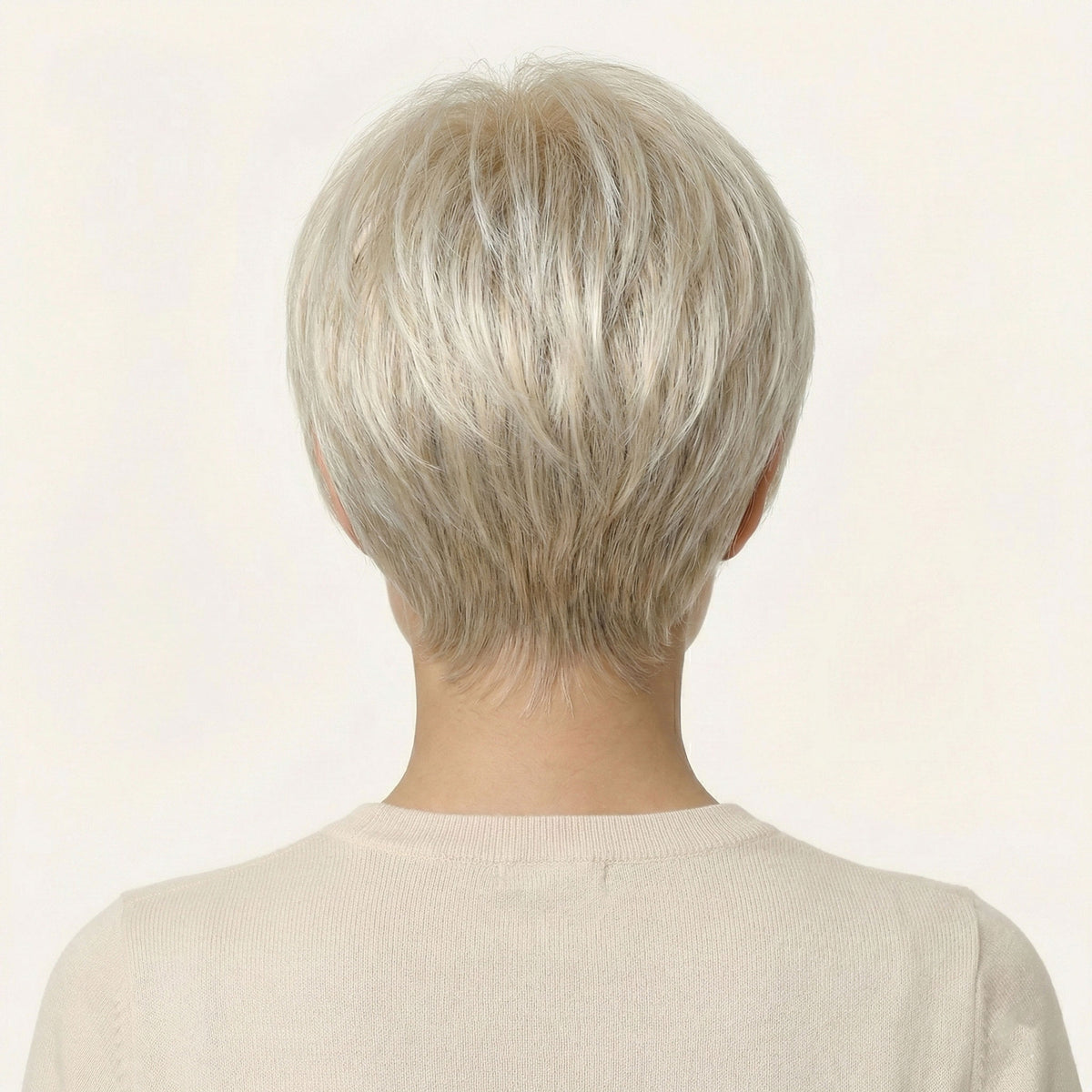 Perruque Synthétique Blonde Carré Court - Myriam - dos