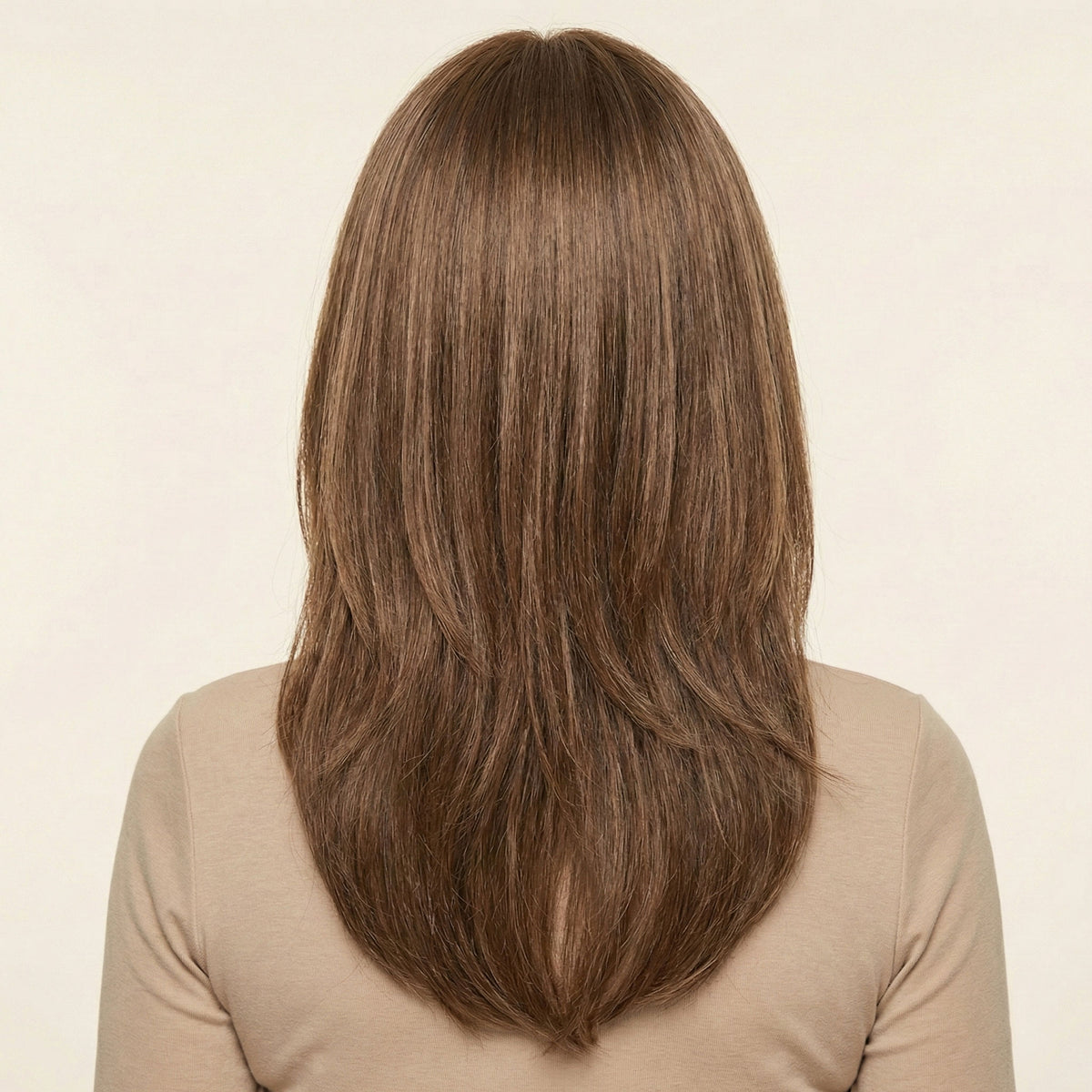 Perruque Synthétique Brune Carré Mi-Long - Ysanne