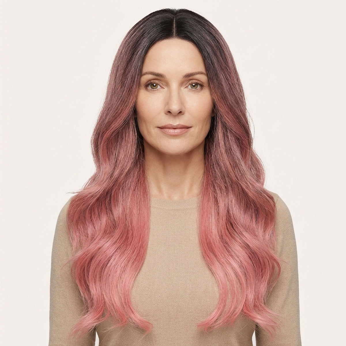 Perruque Synthétique Rose Longue - Fernanda