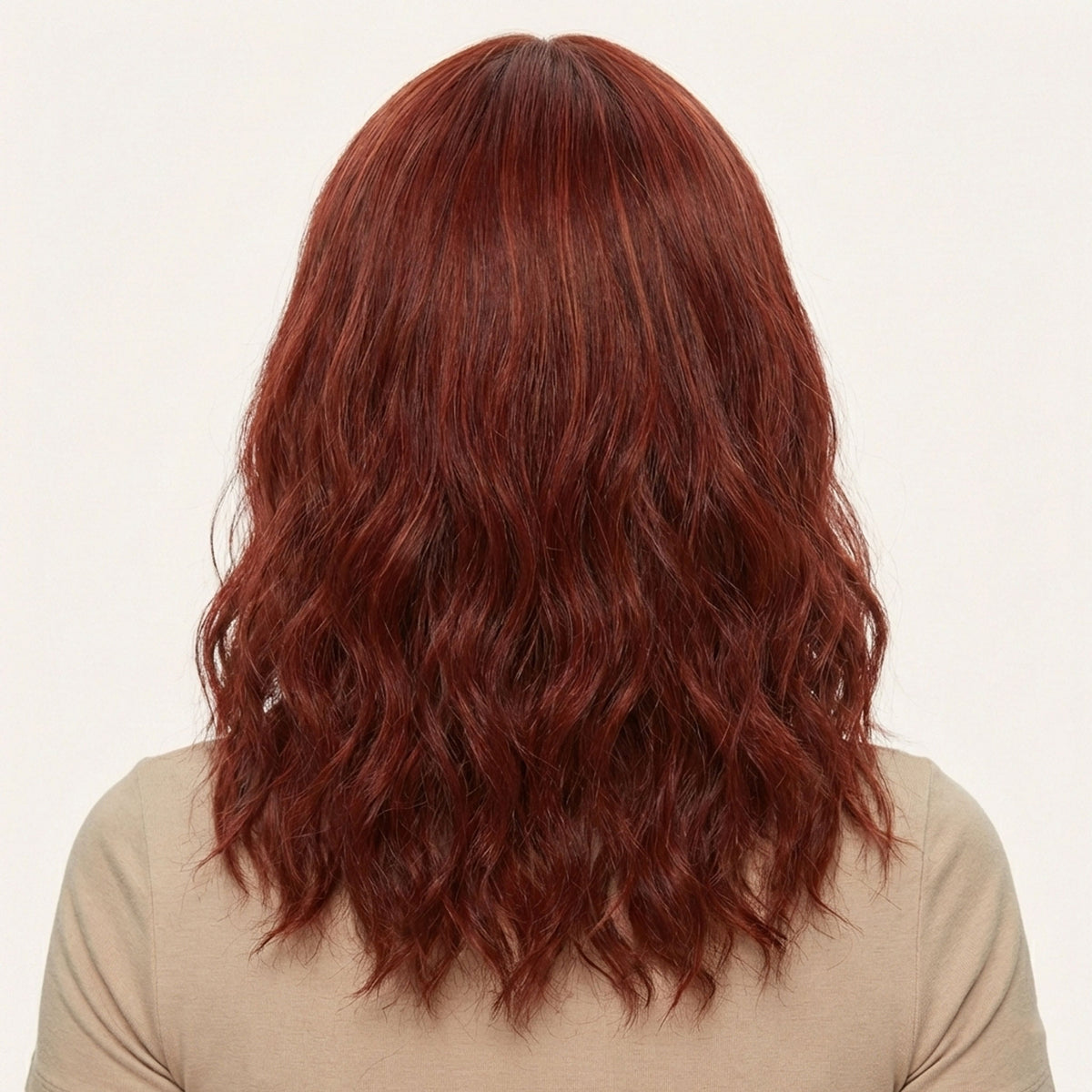 Perruque Synthétique Rouge Courte - Elvira - dos