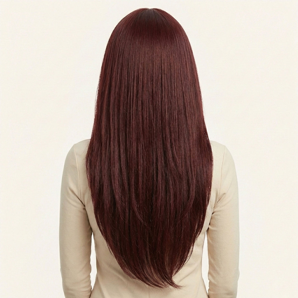 Perruque Synthétique Rouge Longue - Faustine