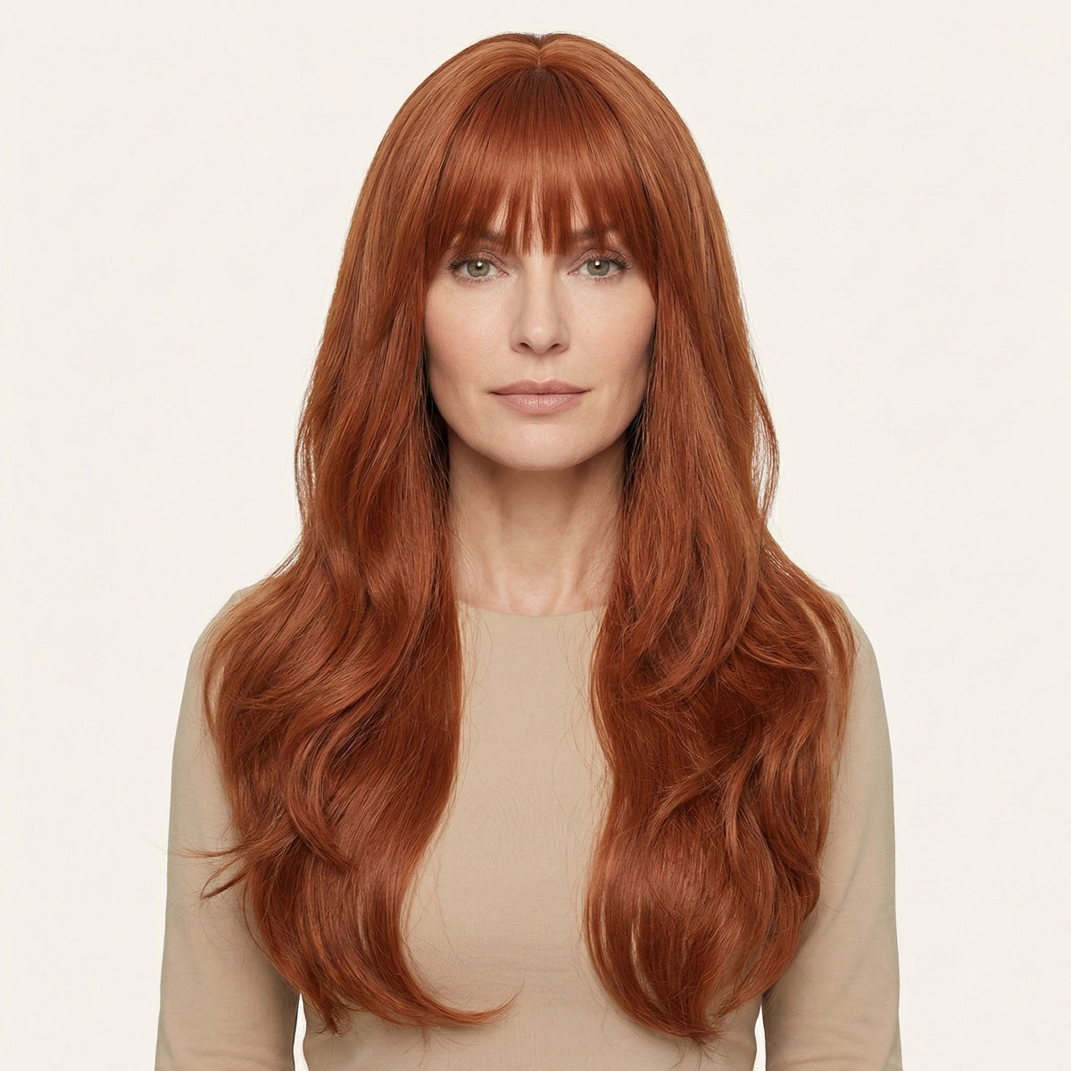 Perruque Synthétique Rousse Longue - Claribel