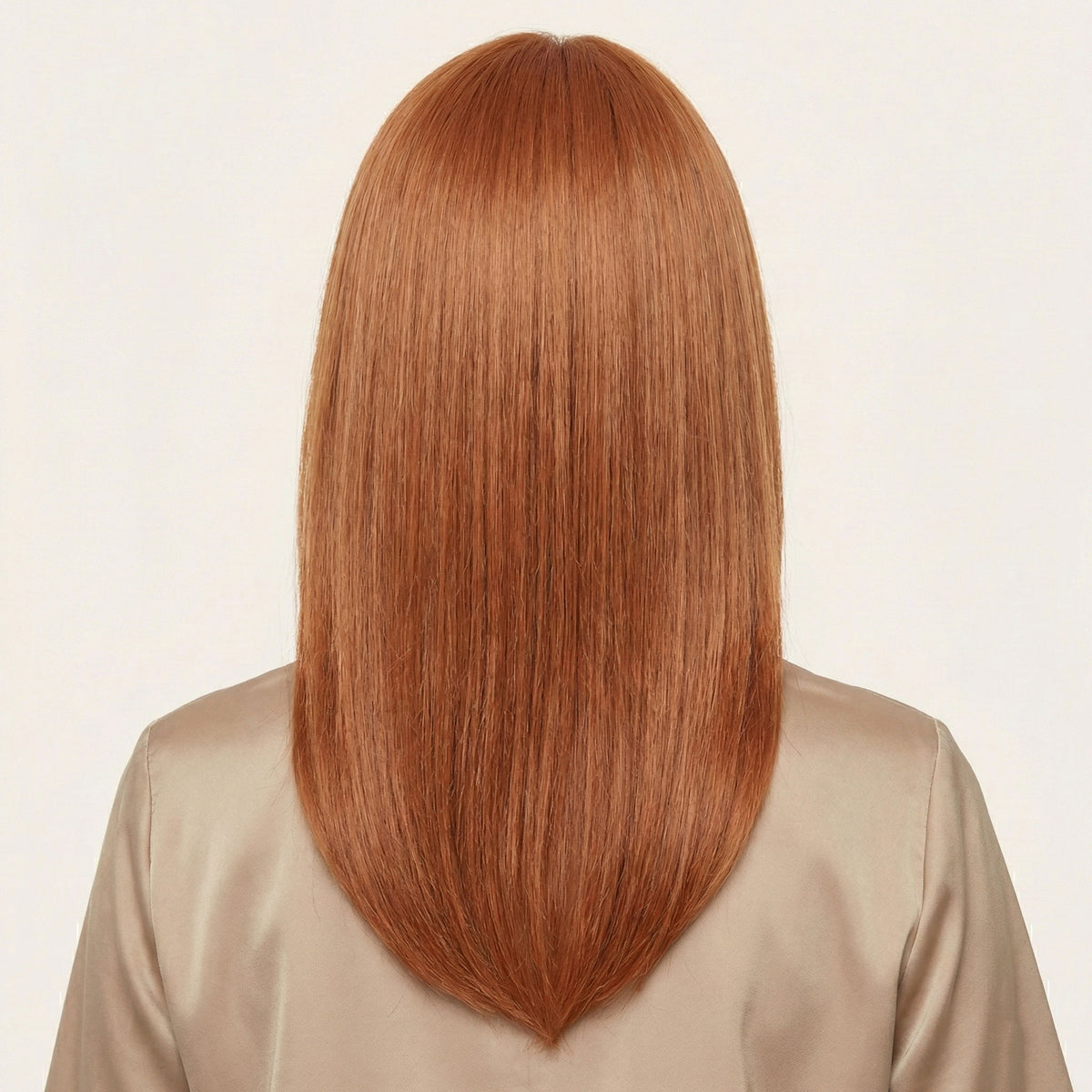 Perruque Synthétique Rousse Longue - Pia - dos