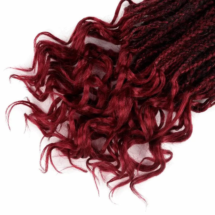 Tresse Africaine Pointes Bouclées Bordeaux