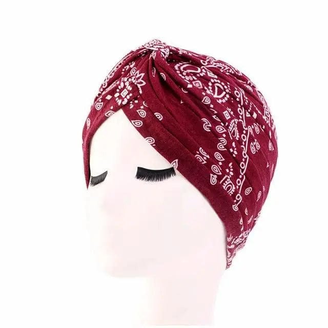 Turban Coton Rouge