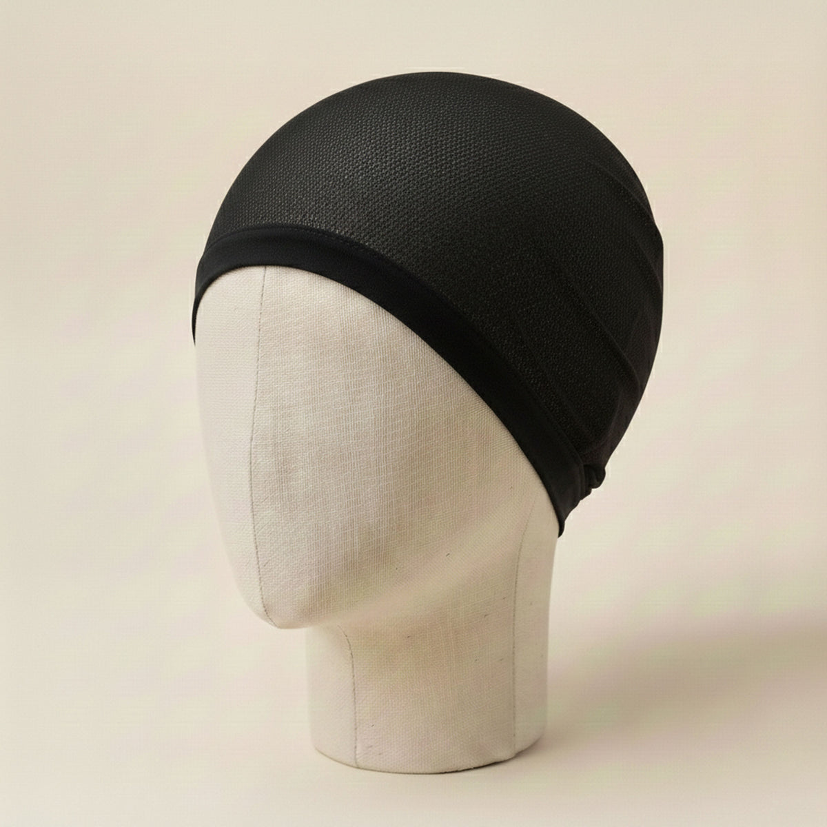 bonnet perruque noir