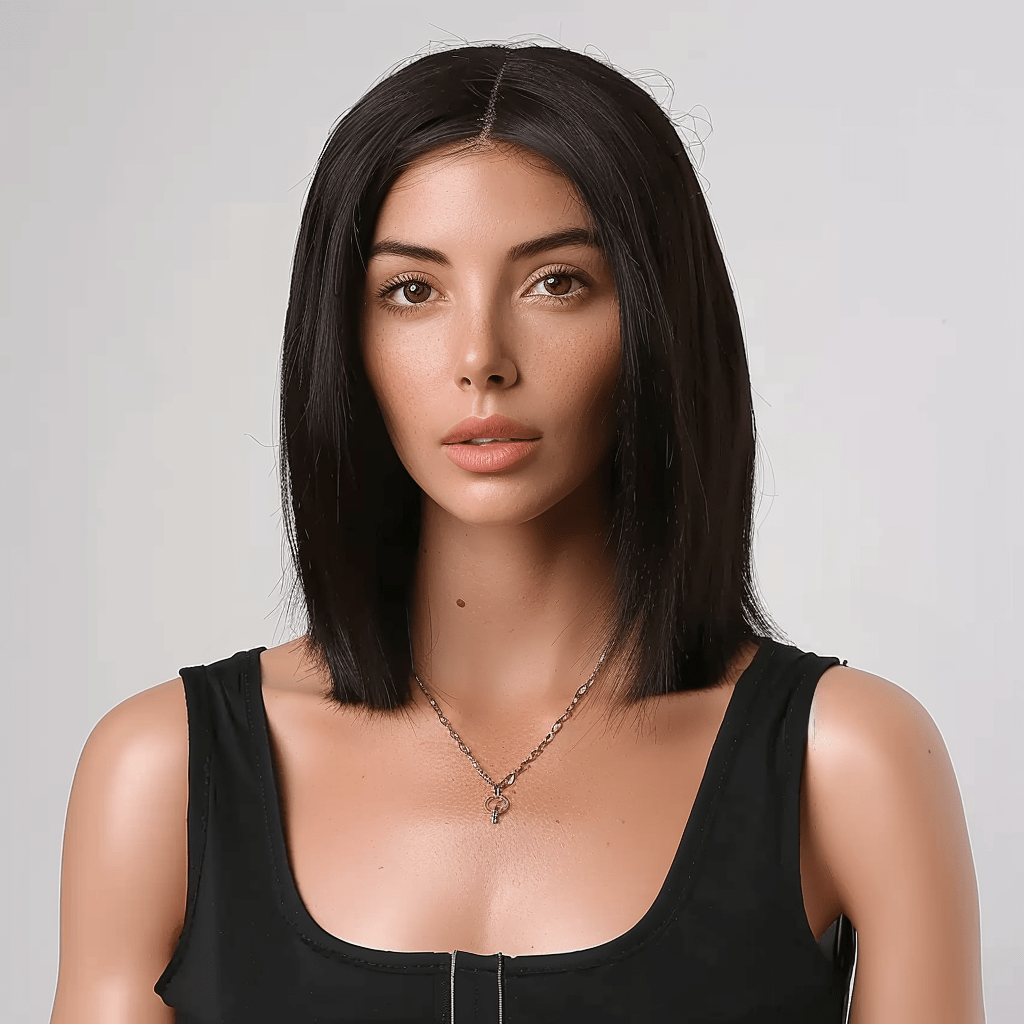 Perruque Noire Naturelle
