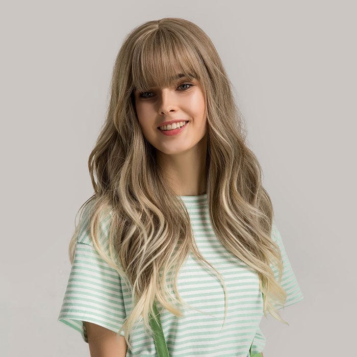 Perruque Blonde Ondulée