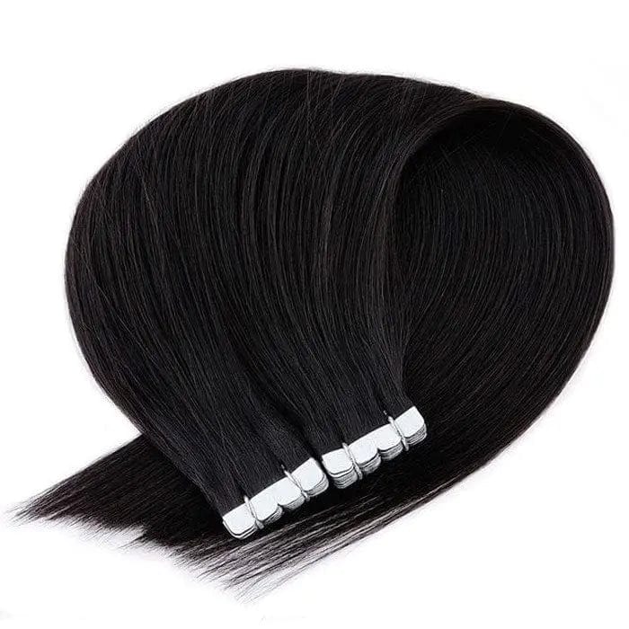 Extension Cheveux à Kératine Couleur Noir Intense