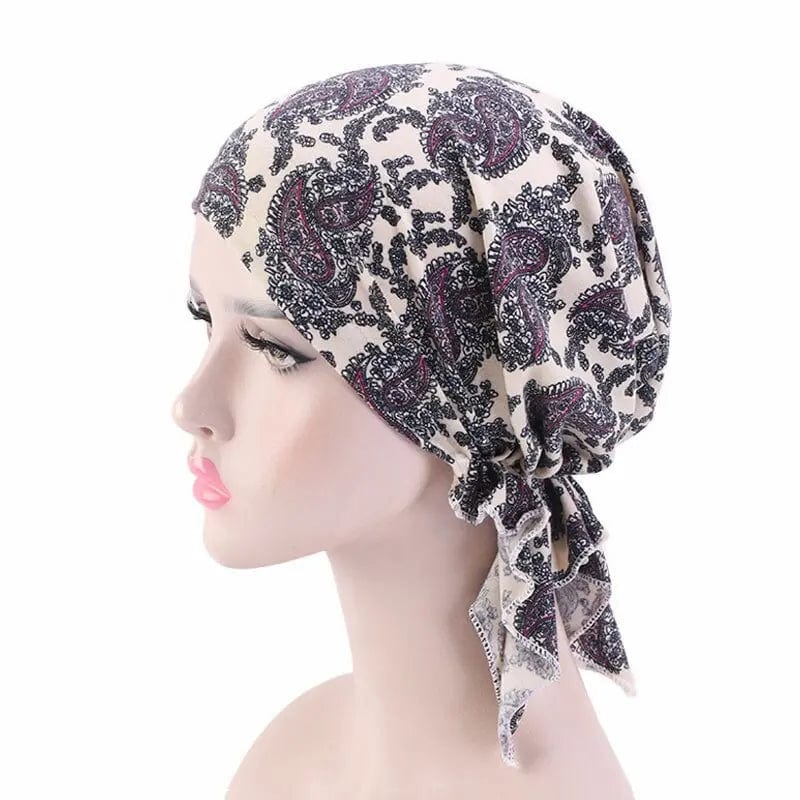 Foulard Turban Beige