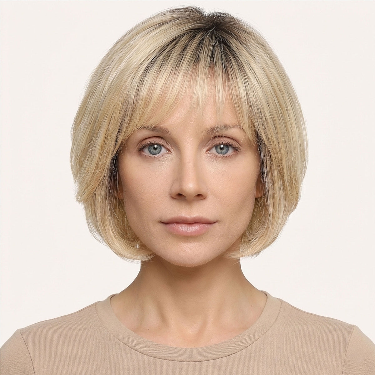 Perruque Naturelle Blonde Carré Court - Ingrid