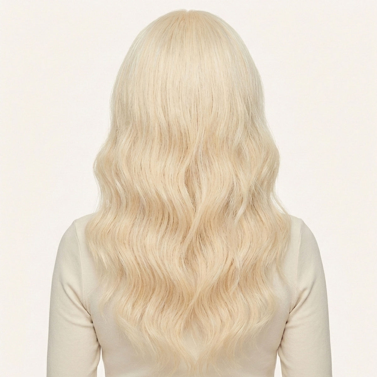 Perruque Synthétique Blonde Bouclée Longue - Ariane - dos