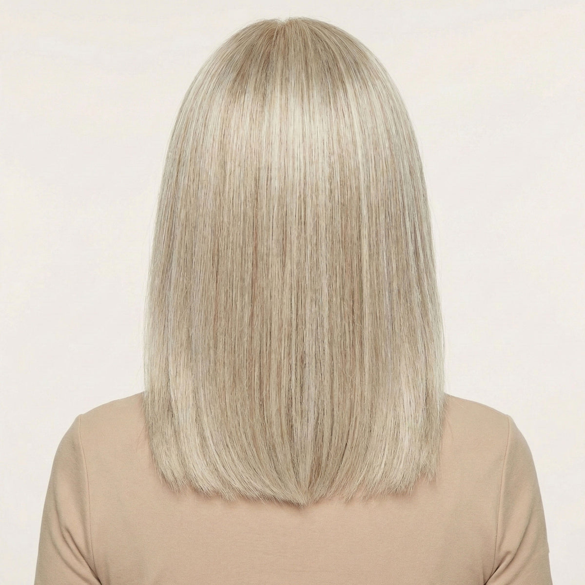 Perruque Synthétique Blonde Carré Mi-Long - Amabel - dos