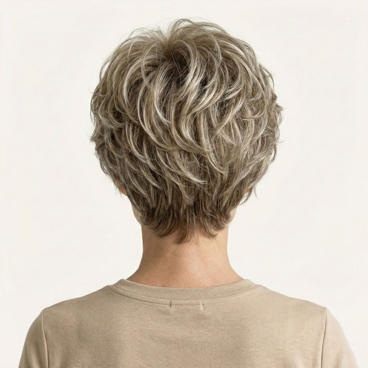 Perruque Naturelle Blonde Coupe Pixie - Clara