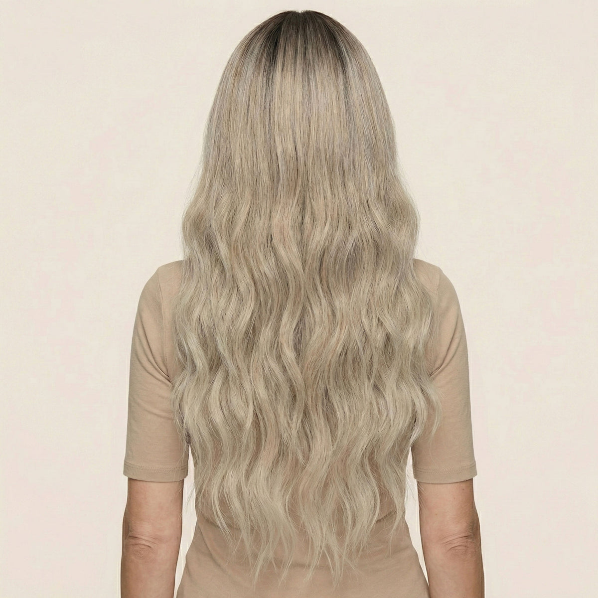 Perruque Synthétique Blonde Longue - Beatriz - dos
