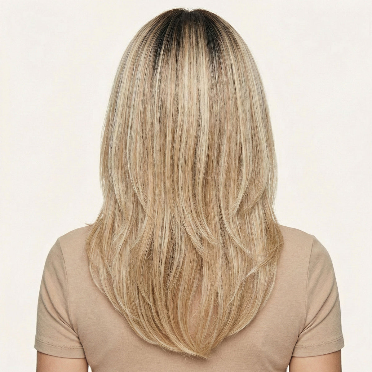 Perruque Synthétique Blonde Longue - Isolde - dos