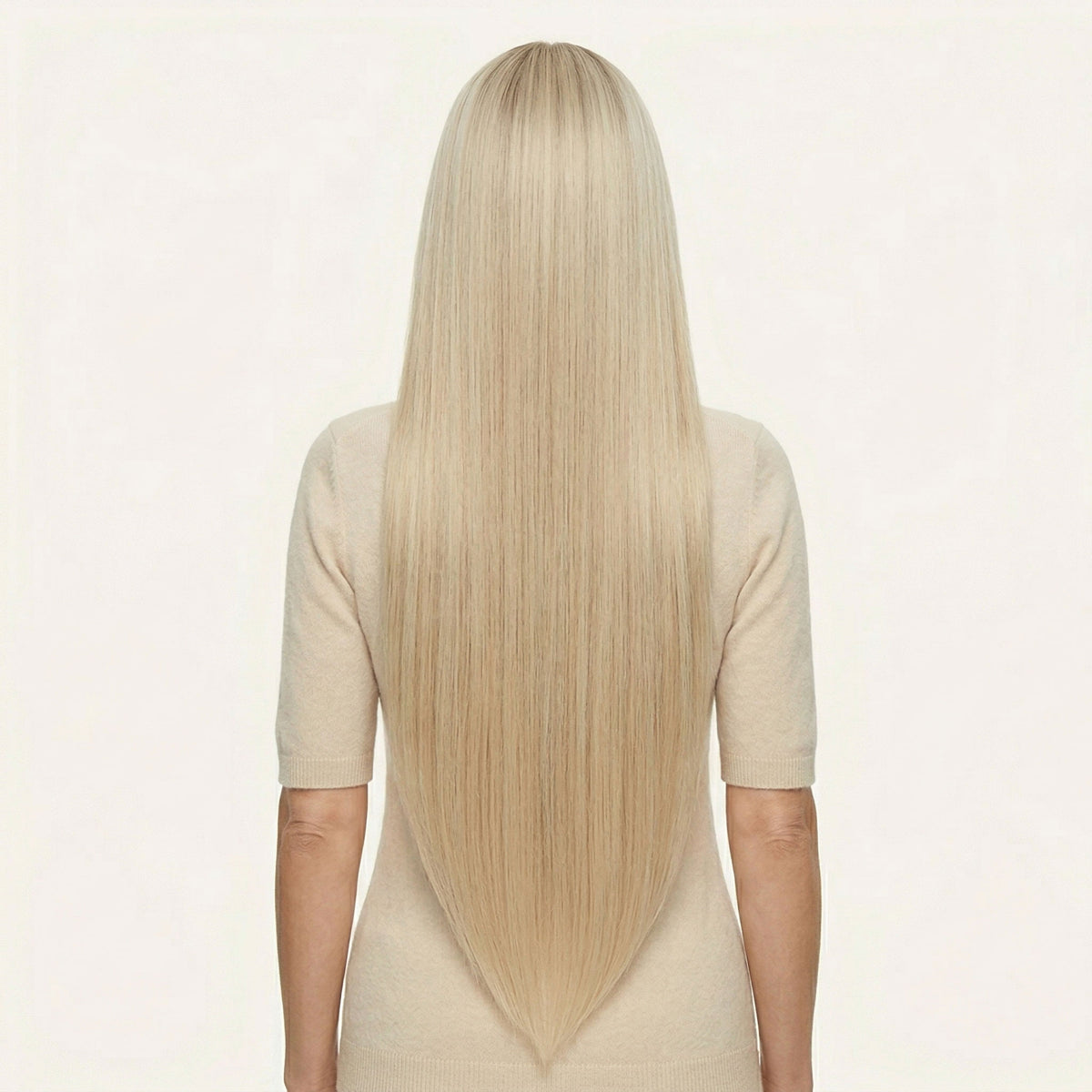 Perruque Synthétique Blonde Longue - Jolene - dos