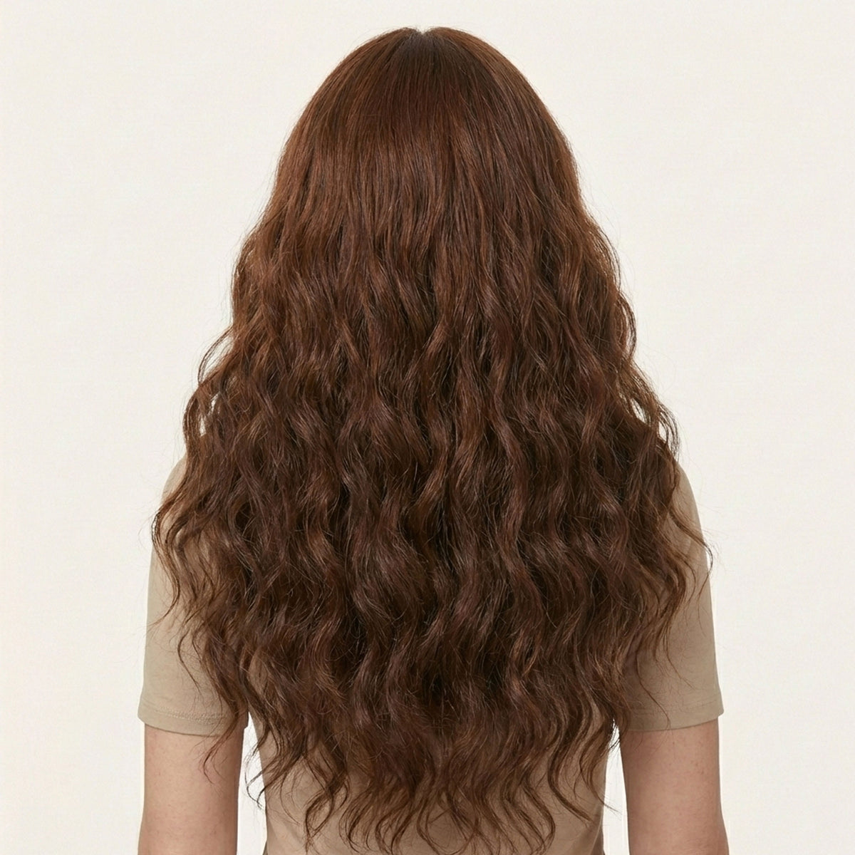 Perruque Synthétique Brune Bouclée Longue - Clarisse