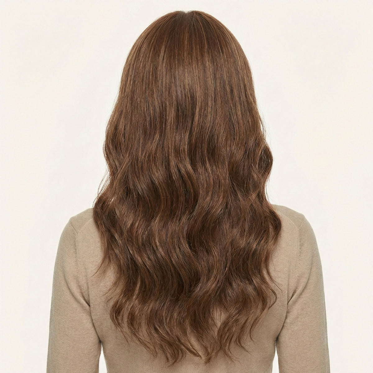 Perruque Synthétique Brune Longue - Calista - dos
