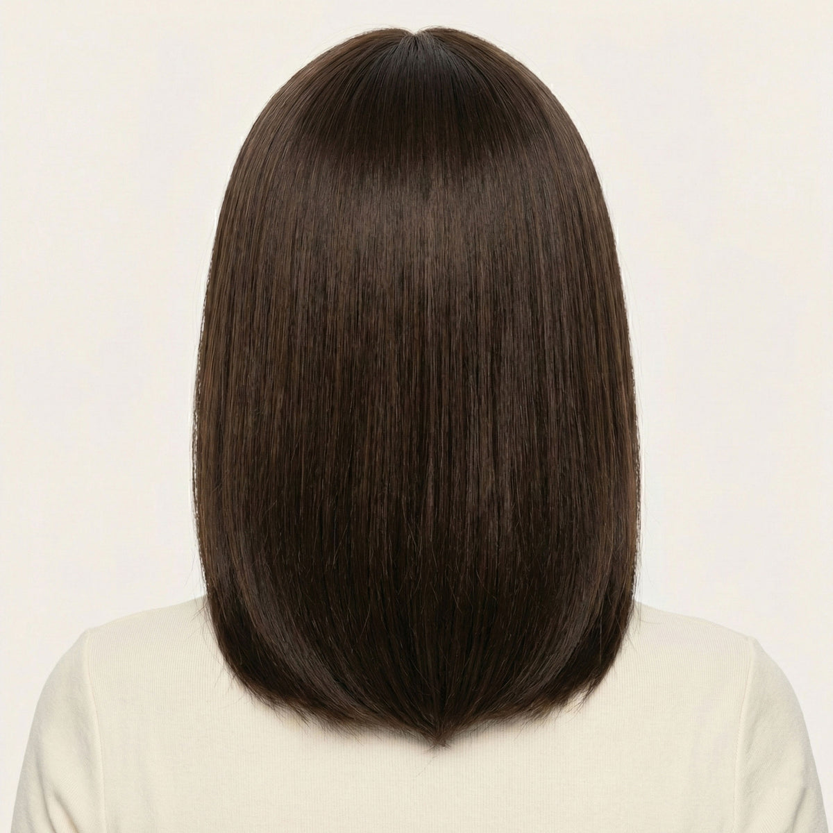 Perruque Synthétique Brune Longue - Indira - dos