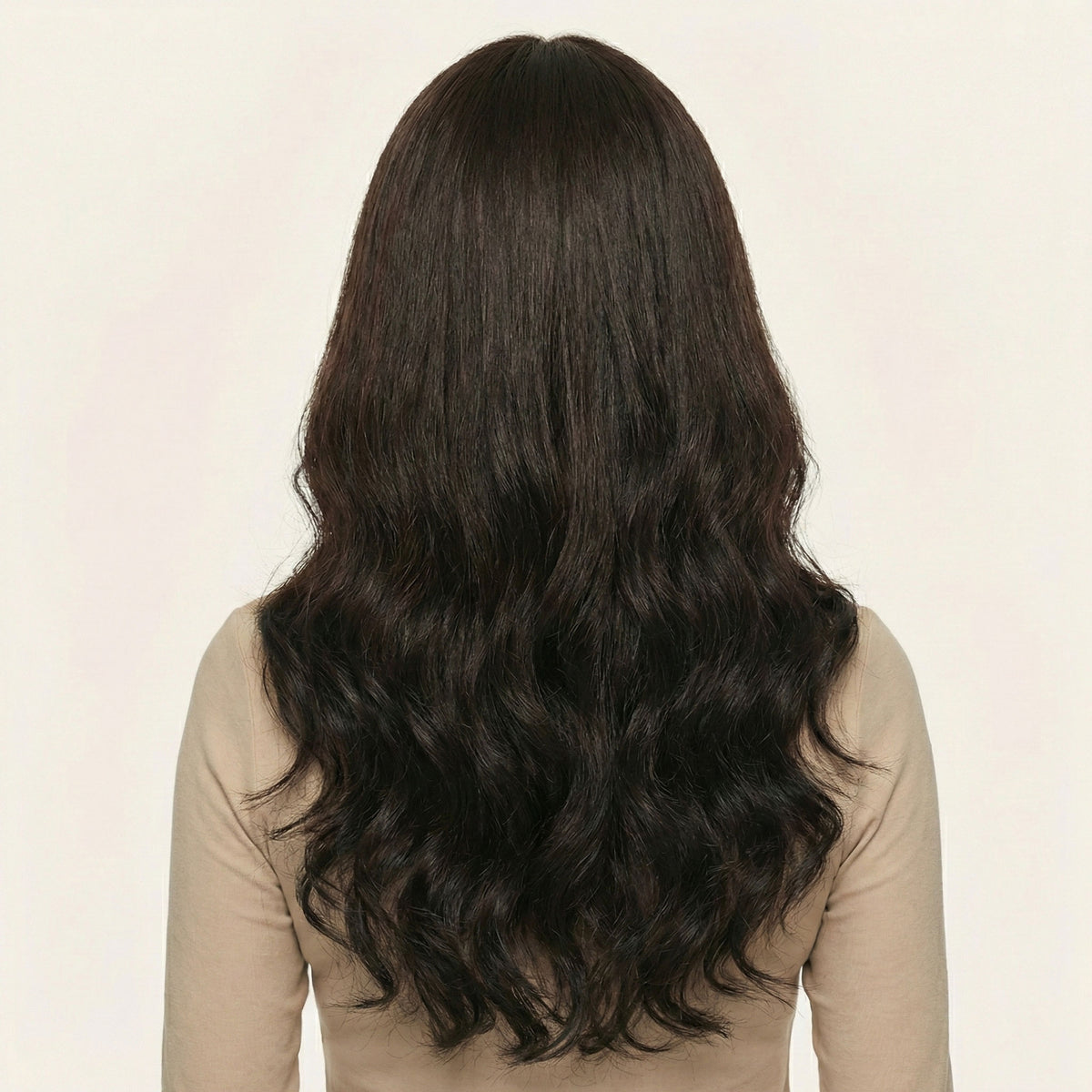 Perruque Synthétique Brune Longue - Jael - dos