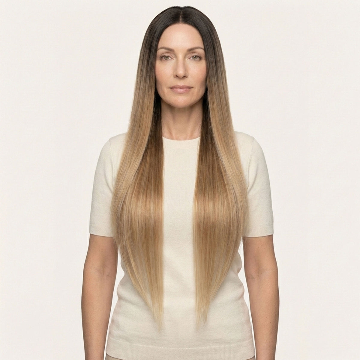 Perruque Synthétique Brune Longue - Karine