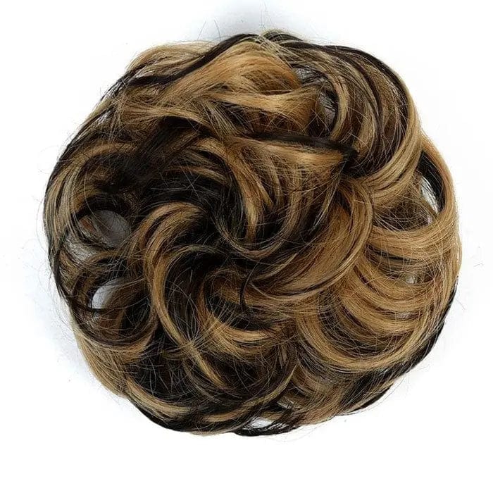Postiche Chignon Châtain Méché