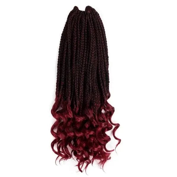 Tresse Africaine Pointes Bouclées Bordeaux