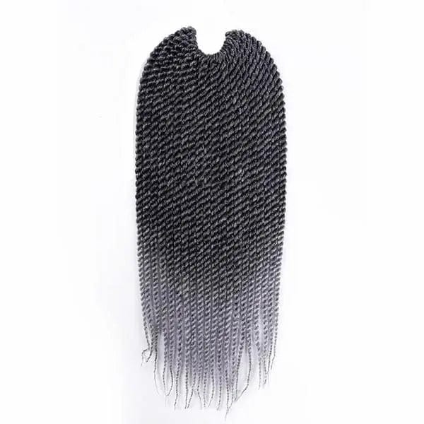 Tresse Sénégalaise Crochet Braids Ombré Gris
