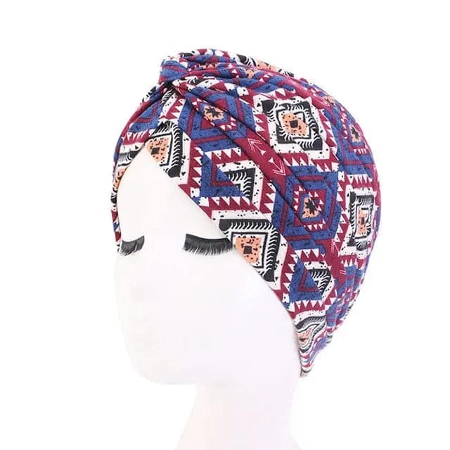 Turban Coton Bordeaux
