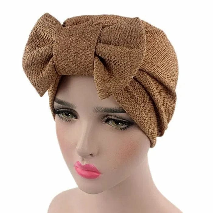 Turban Nœud Brun