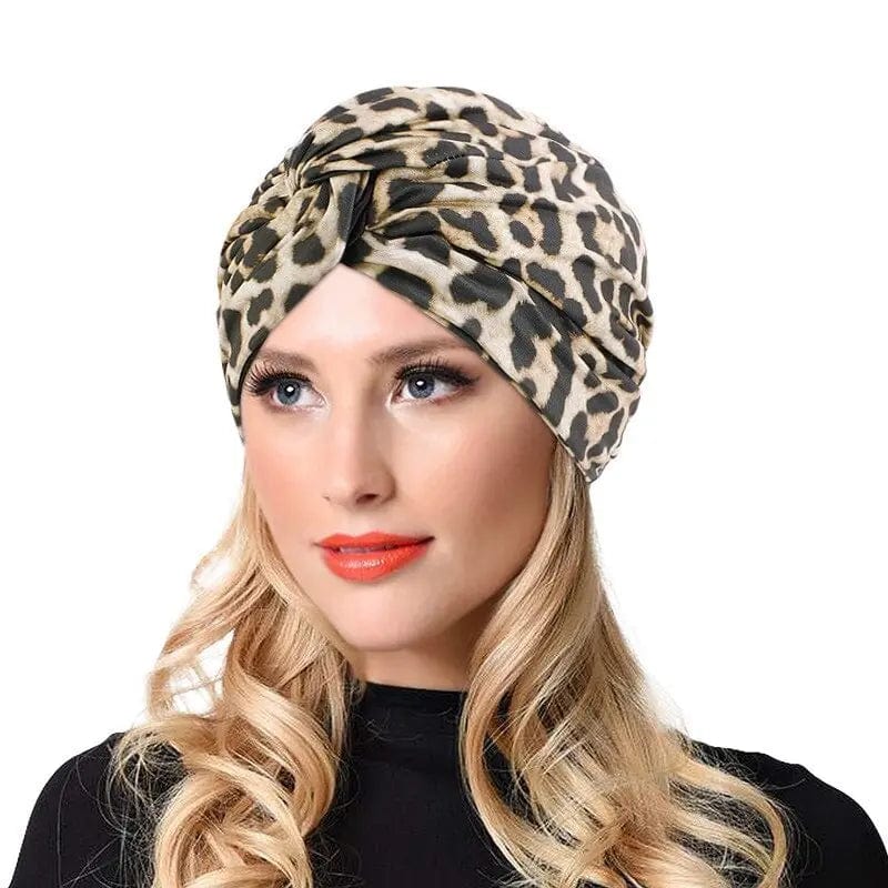 Turban Nœud Léopard